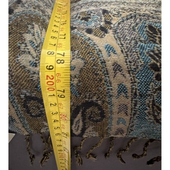 ECHO Wrap Bohemian Ethnic Print Scarf Large shoulder Head Wrap Hair Scarf India - Picture 7 of 12